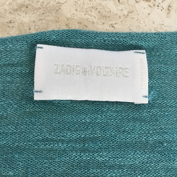 Zadig & Voltaire V-Neck Logo Sweater - Size Medium - Picture 13 of 15